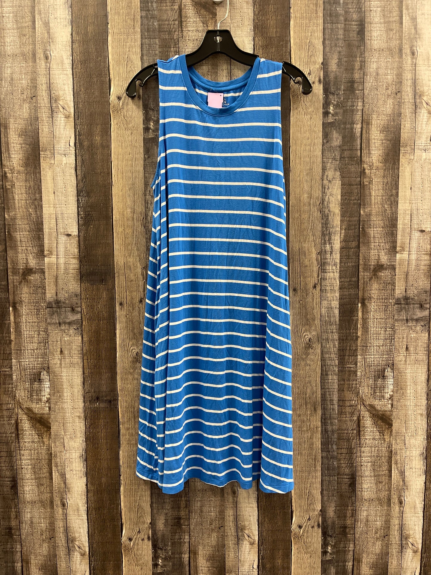 Striped Pattern Dress Casual Short Time And Tru, Size L