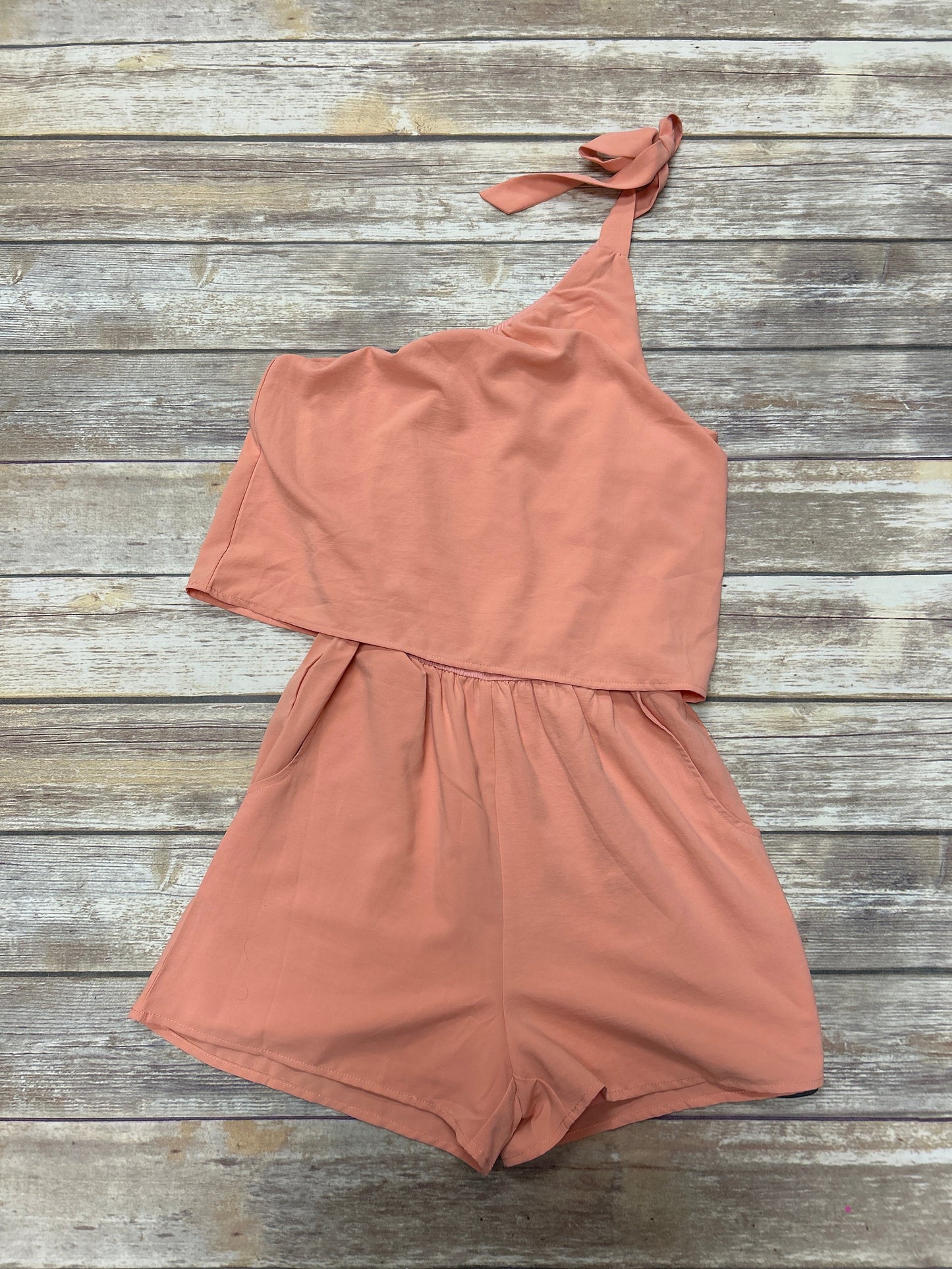Peach Dress Casual Short Cmf, Size S