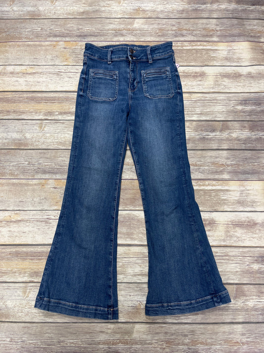 Jeans Flared By American Eagle In Blue Denim, Size: 4