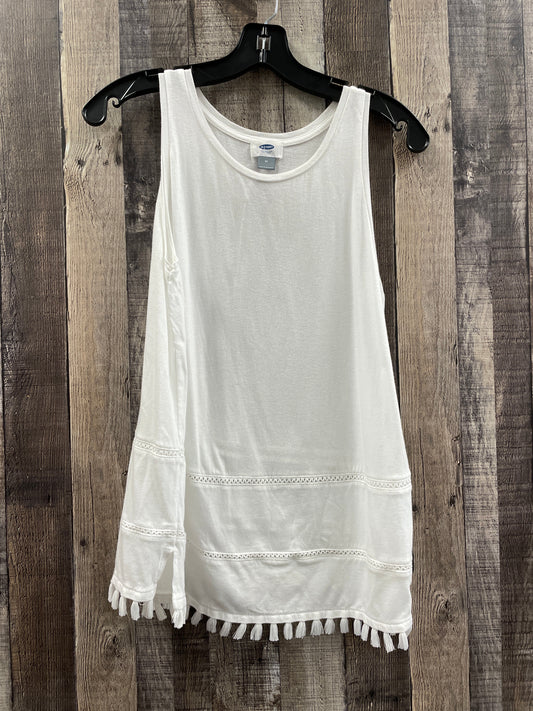 White Top Sleeveless Old Navy, Size M