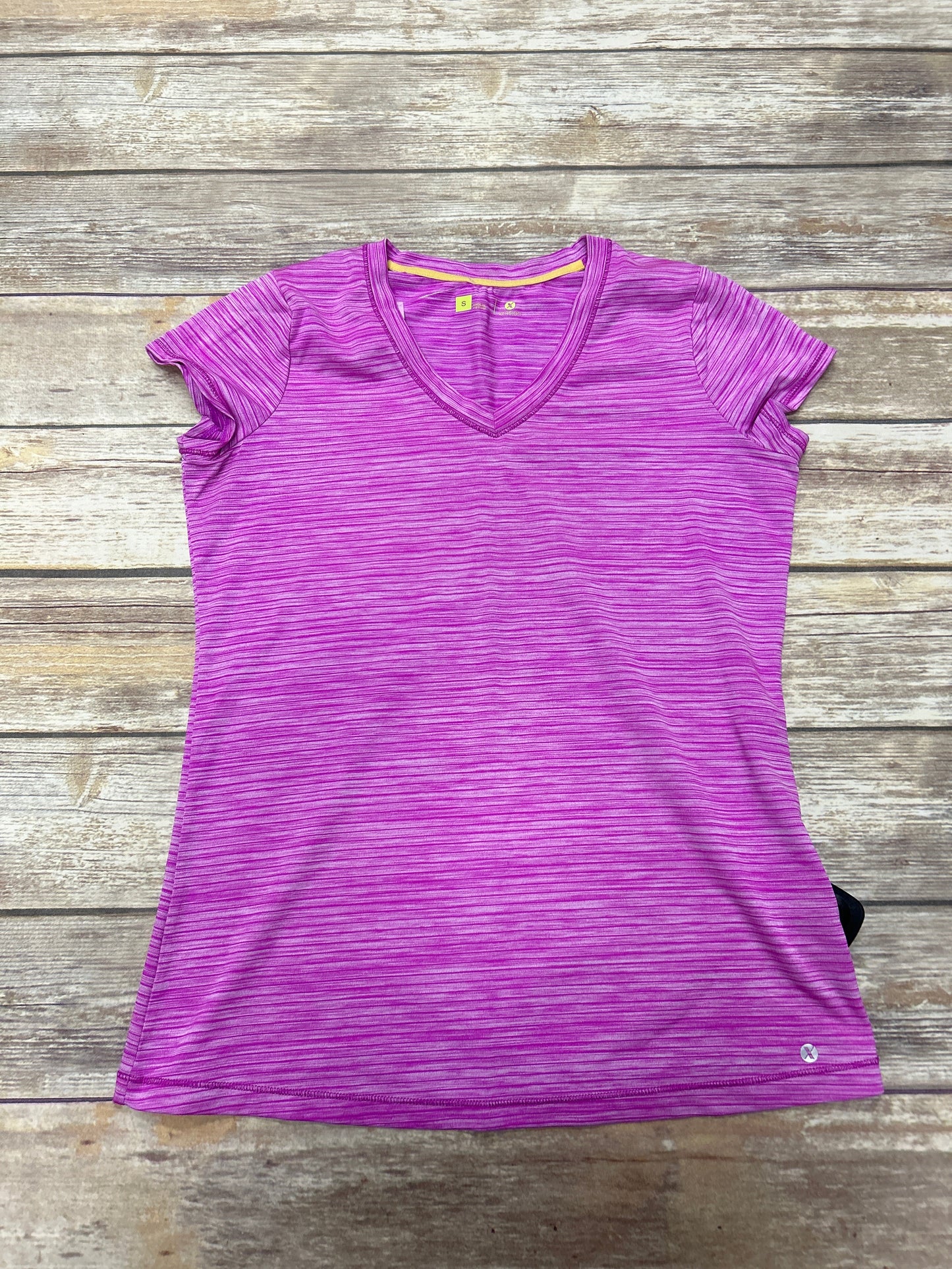 Purple Athletic Top Short Sleeve Xersion, Size S
