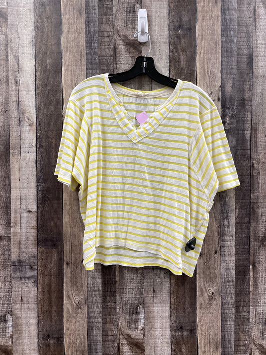 Striped Pattern Top Short Sleeve Ee Some, Size L