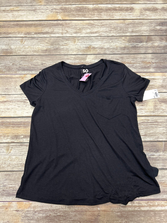 Black Top Short Sleeve So, Size M