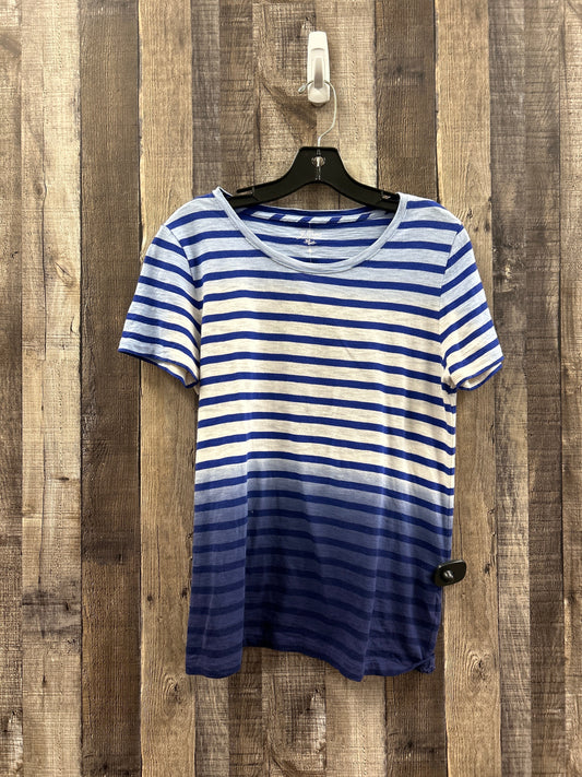 Striped Pattern Top Short Sleeve Basic J. Crew, Size M