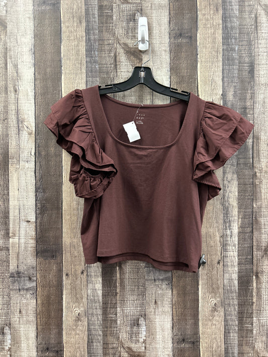 Brown Top Sleeveless A New Day, Size Xl