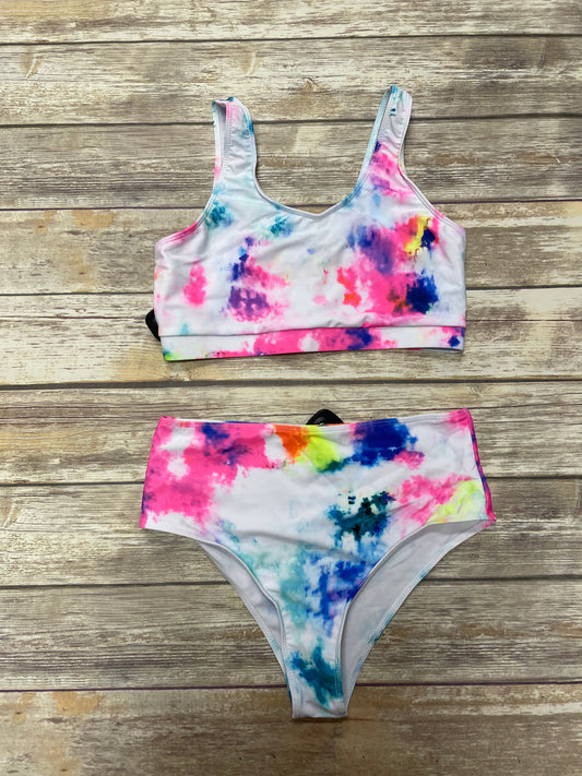 Tie Dye Print Swimsuit 2pc Cmf, Size L