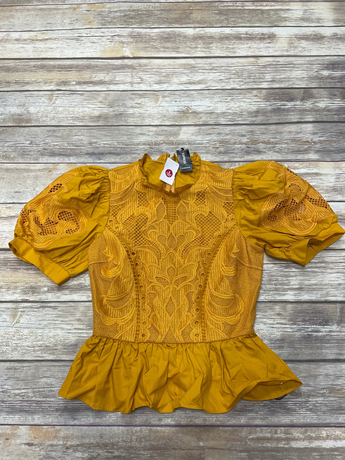 Gold Top Short Sleeve Express, Size Xs