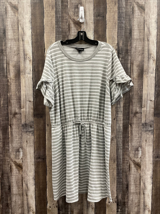 Striped Pattern Dress Casual Midi Lane Bryant, Size 3x