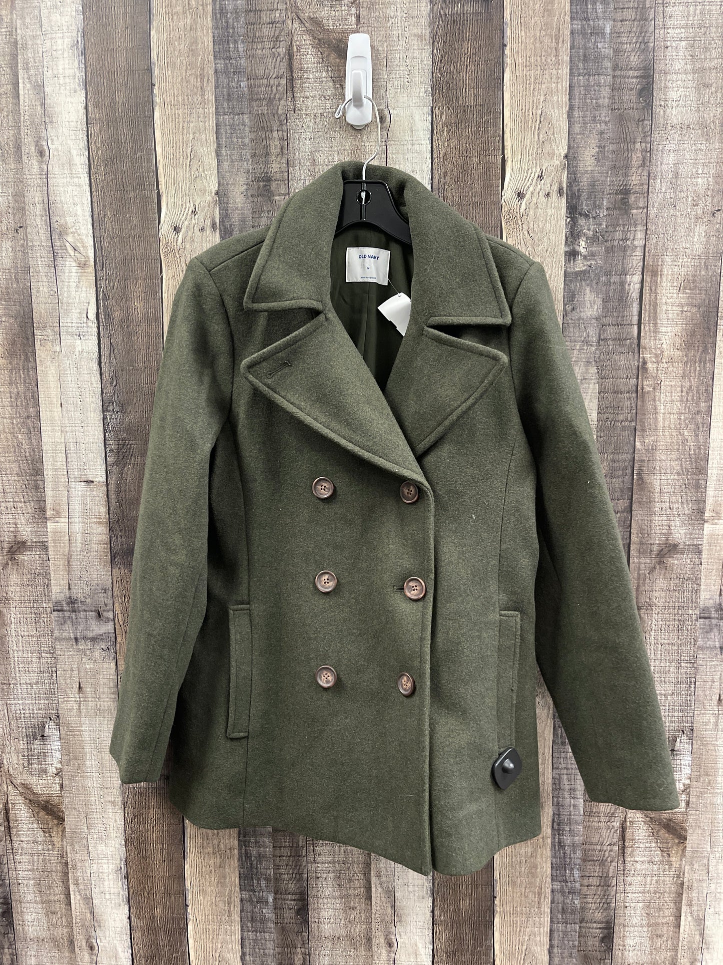 Coat Peacoat By Old Navy In Green, Size: M