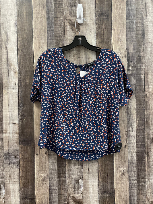 Navy Top Short Sleeve Madewell, Size Xxs