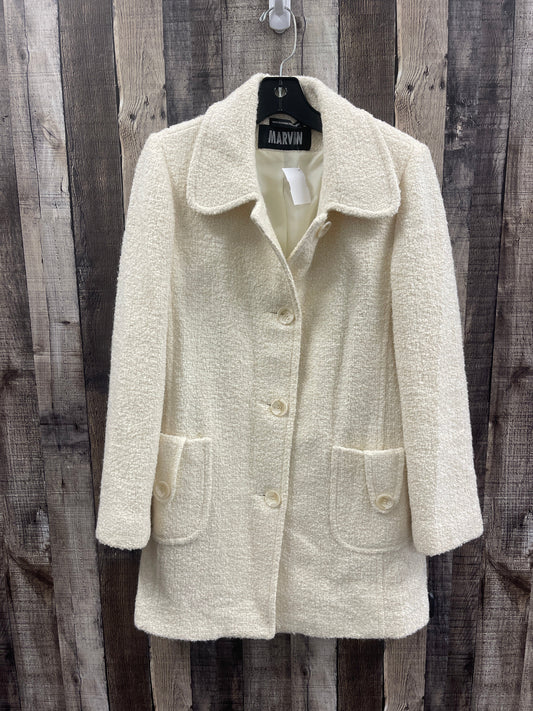 Coat Wool By Marvin Richards In Ivory, Size: M