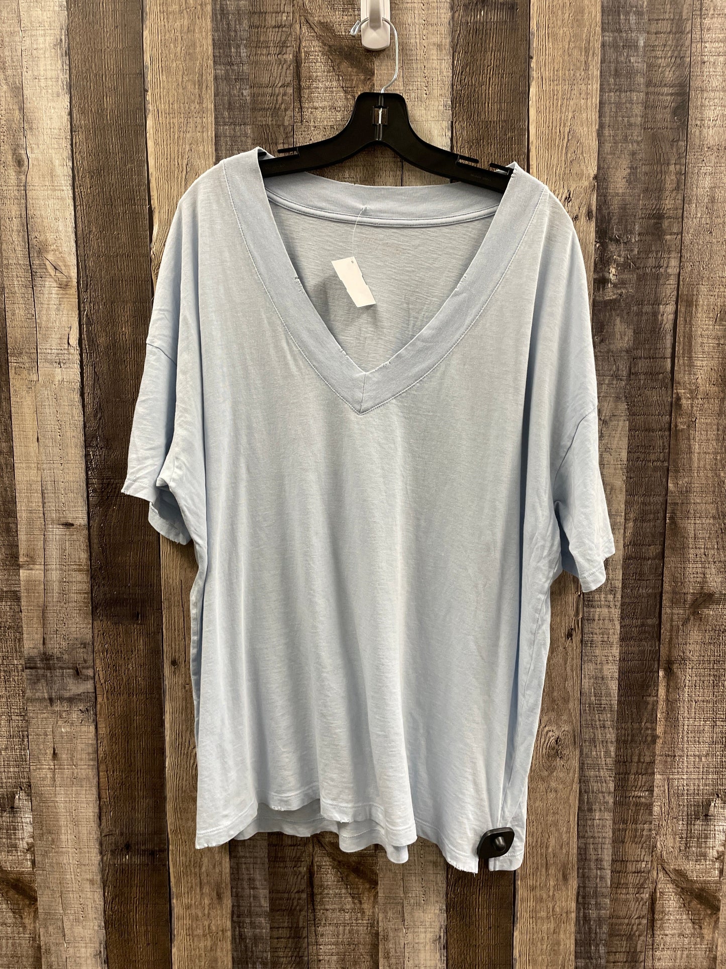 Top Short Sleeve By Aerie In Blue, Size: L