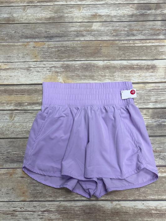 Purple Athletic Shorts Cme, Size M