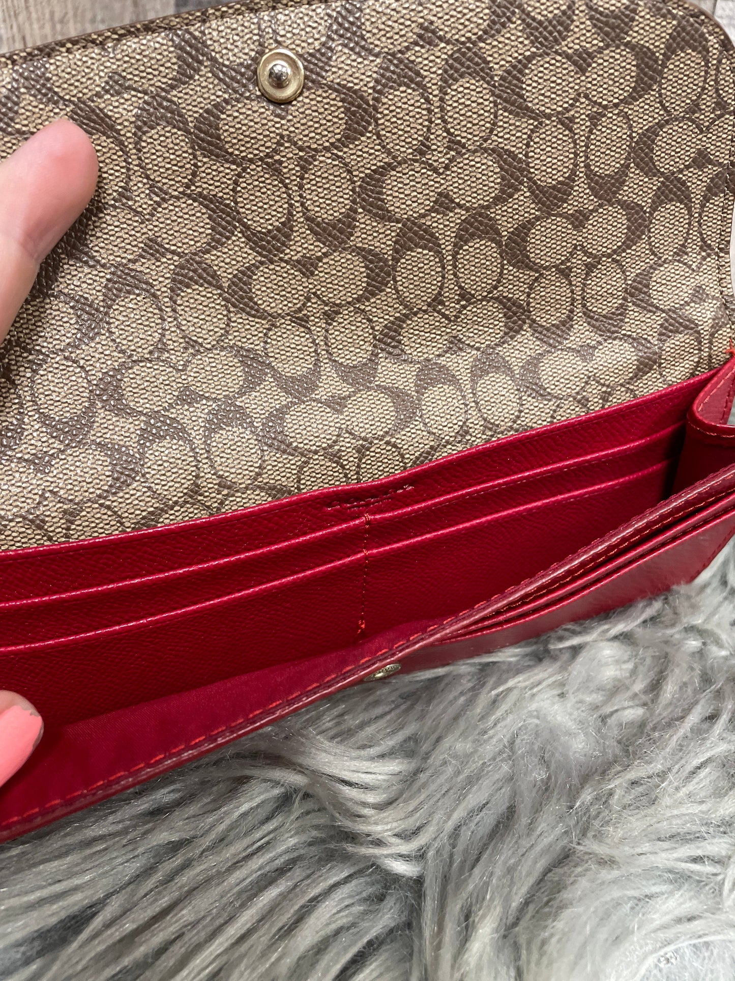 Wallet Designer Coach, Size Medium