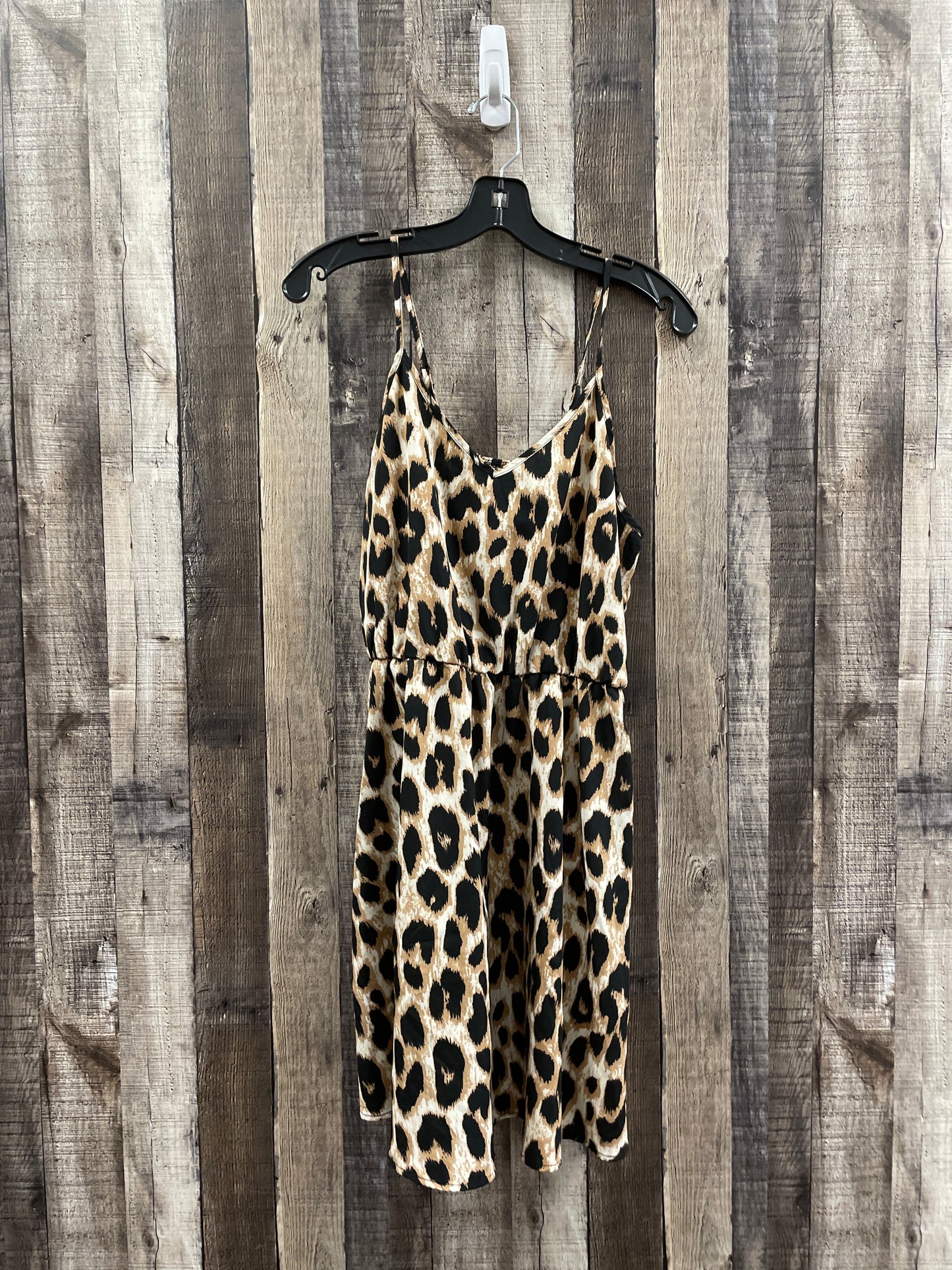 Animal Print Dress Casual Short Shein, Size L