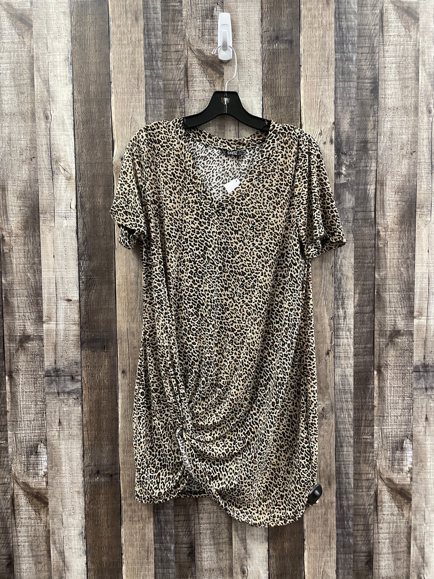 Leopard Print Dress Casual Short Shein, Size Xl