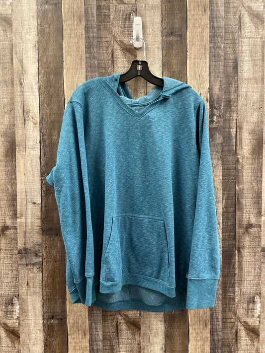 Blue Athletic Sweatshirt Hoodie Tek Gear, Size 2x