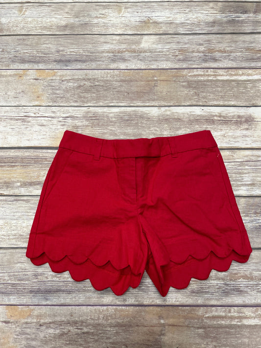 Red Shorts J. Crew, Size 0