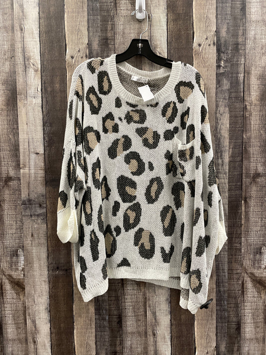 Sweater By Cme In Animal Print, Size: 2x