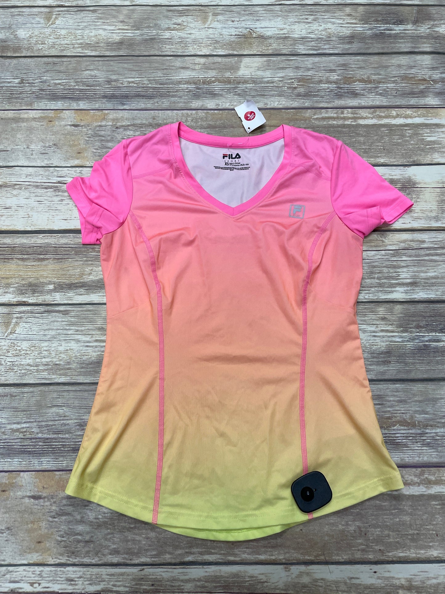 Multi-colored Athletic Top Short Sleeve Fila, Size Xs