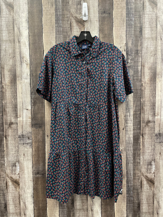 Blue Dress Casual Midi Gap, Size S