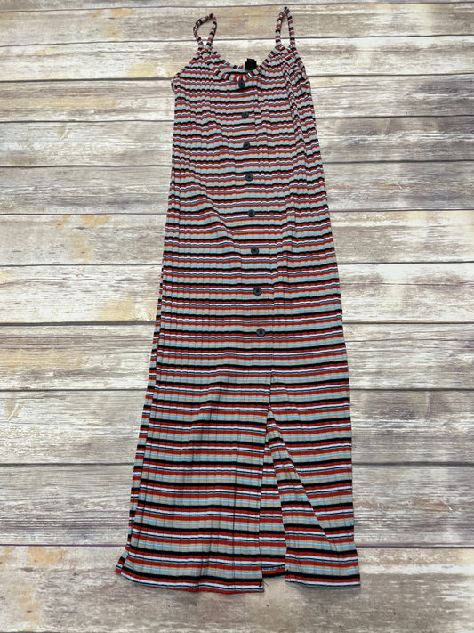 Striped Pattern Dress Casual Maxi Wild Fable, Size M