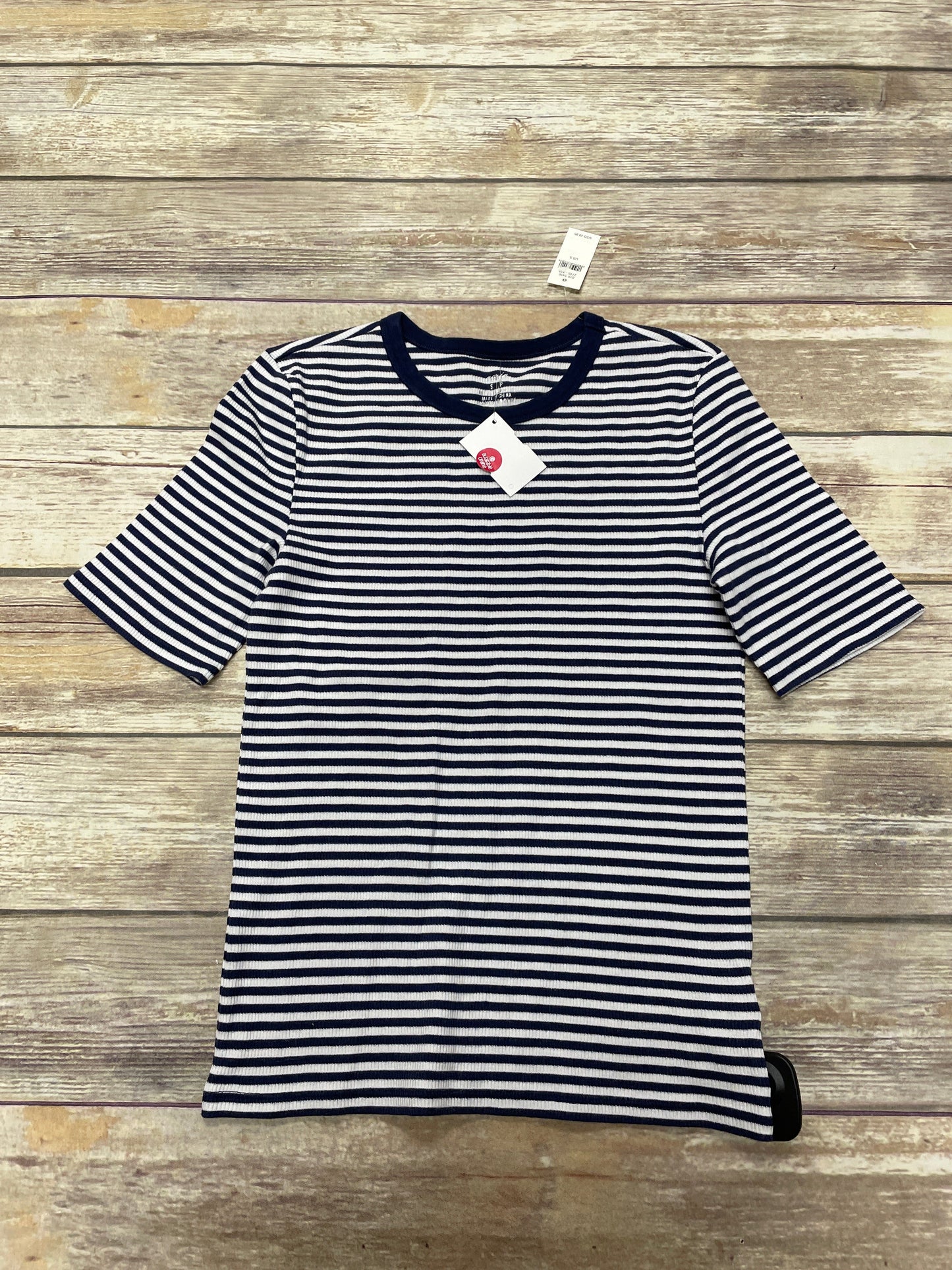 Top Short Sleeve Basic By Aerie In Striped Pattern, Size: S