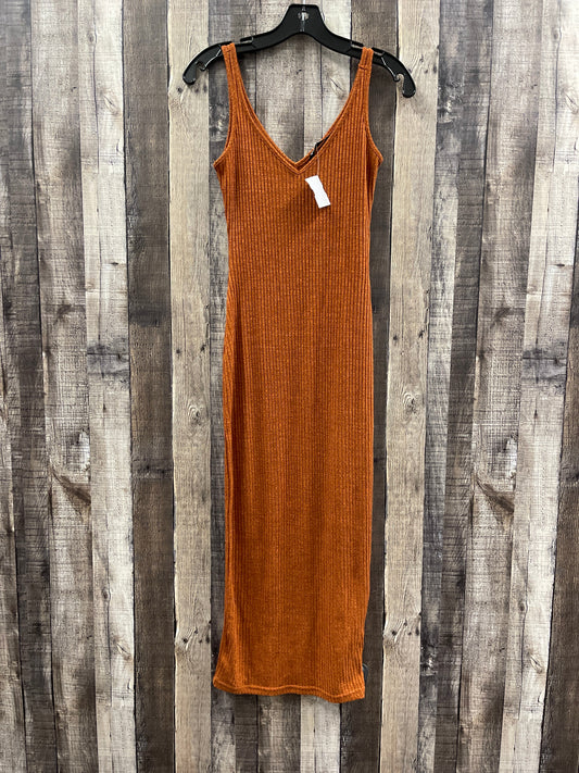 Dress Casual Midi By Shein In Orange, Size: S