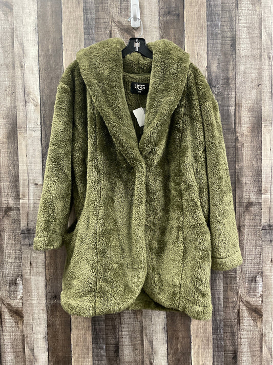 Jacket Fleece By Ugg In Green, Size: M