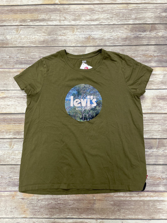 Top Short Sleeve By Levis In Green, Size: Xl