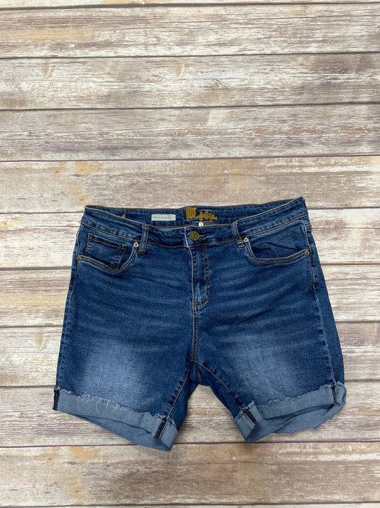 Blue Denim Shorts Kut, Size 14