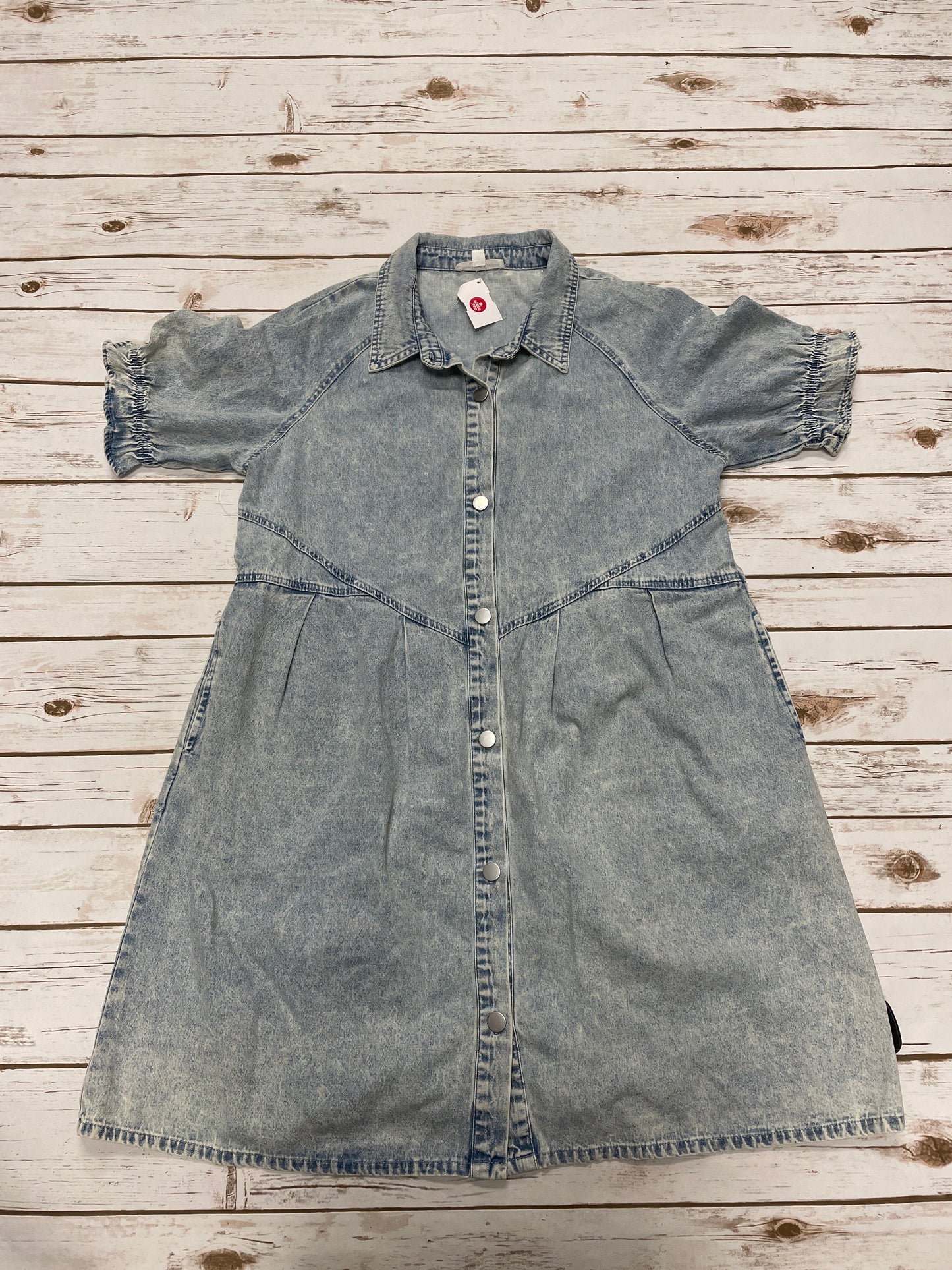 Dress Casual Midi By Newbury Kustom In Blue Denim, Size: L