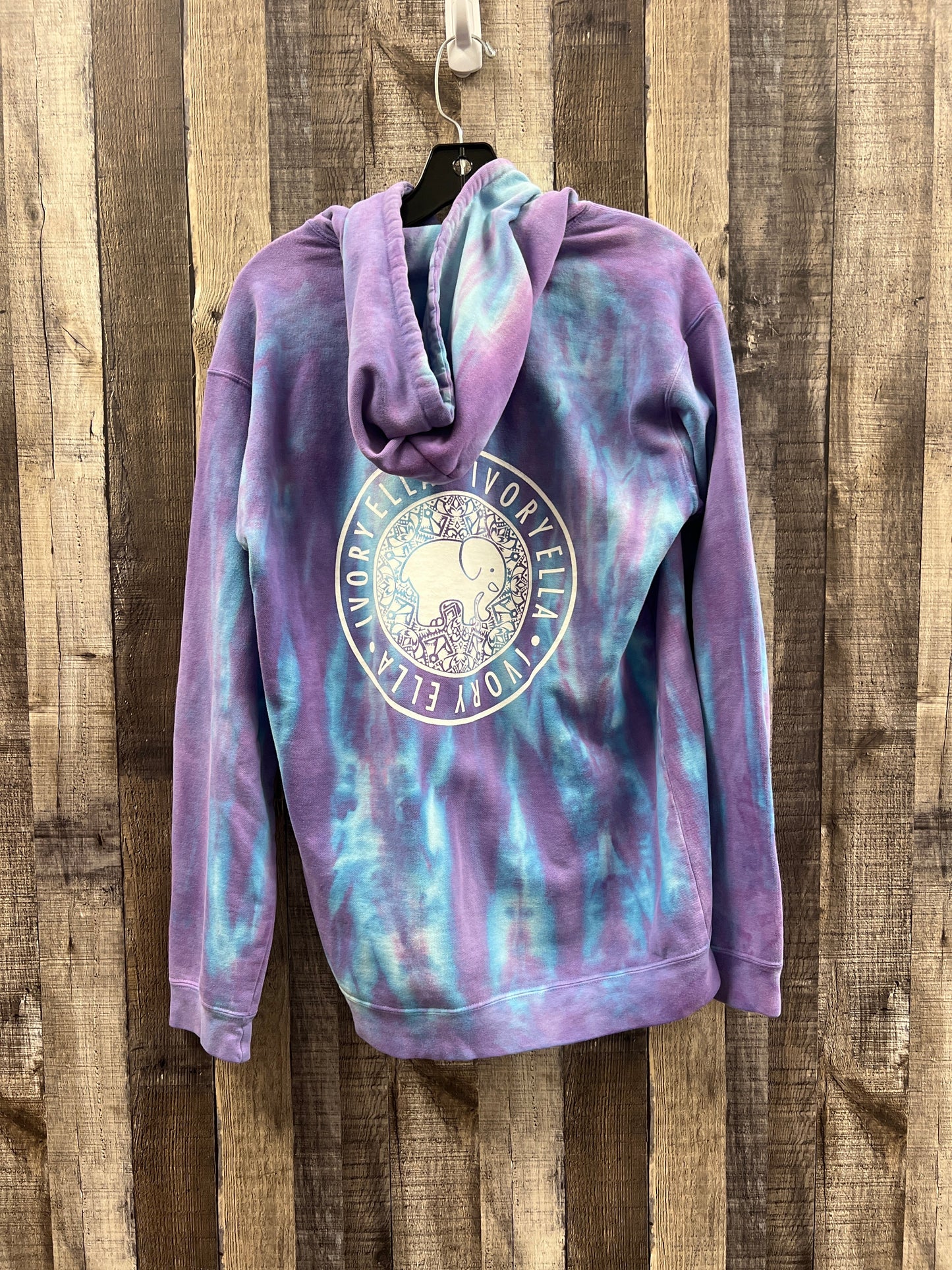 Sweatshirt Hoodie By Ivory Ella In Tie Dye Print, Size: S