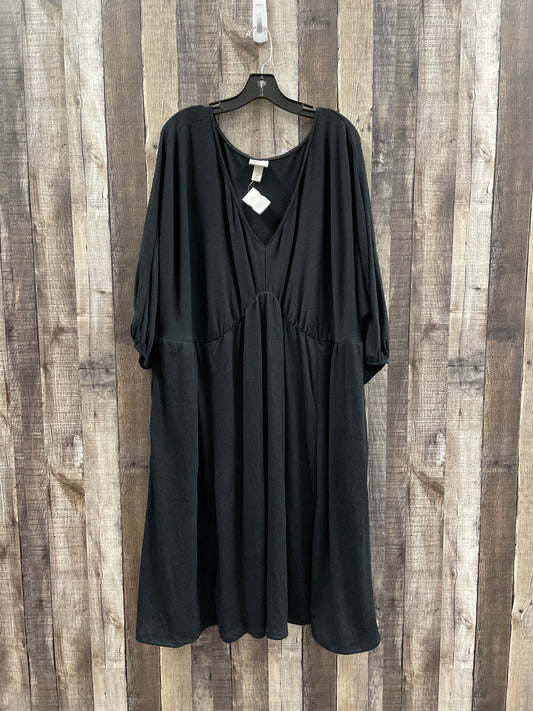 Dress Casual Midi By Ava & Viv In Black, Size: 3x