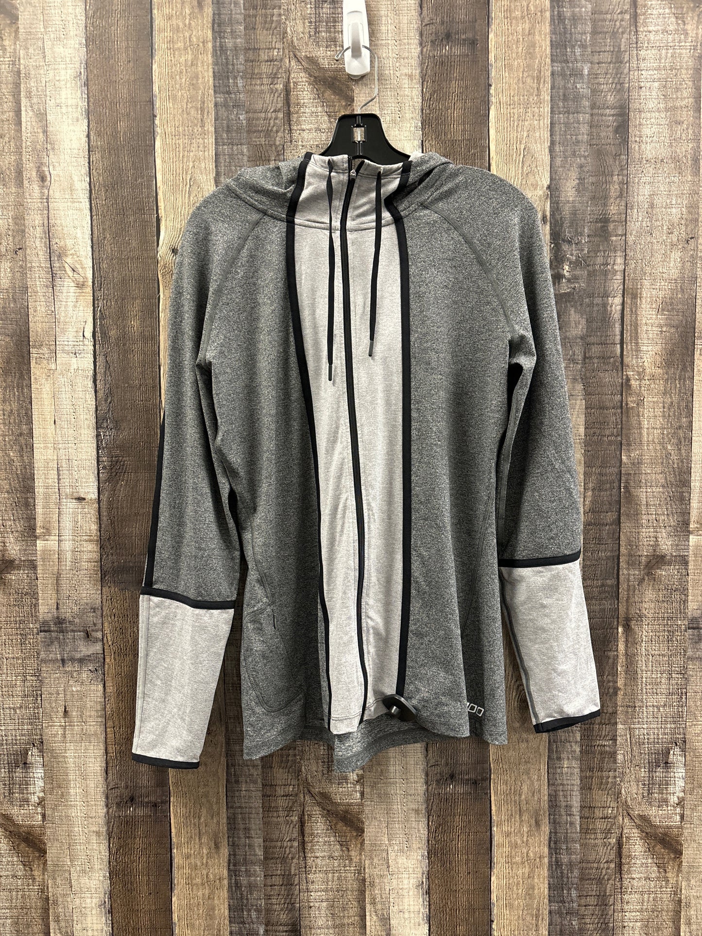 Athletic Jacket By Cme In Grey, Size: L