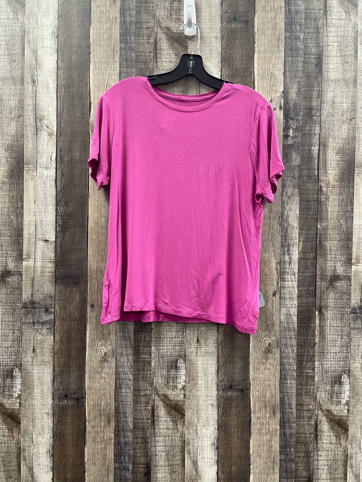 Top Short Sleeve Basic By Nine West In Pink, Size: L