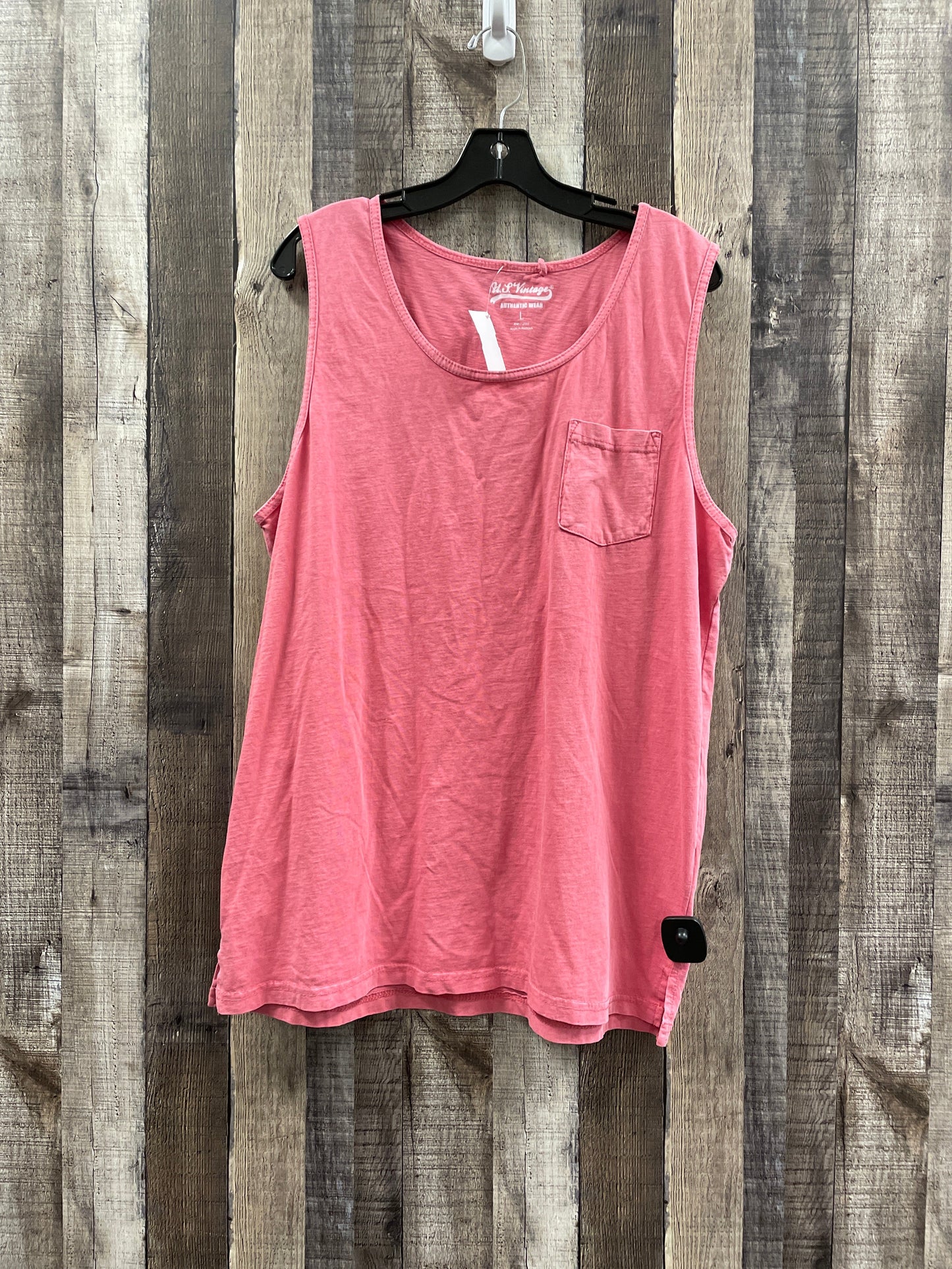 Tank Top By Clothes Mentor In Pink, Size: L