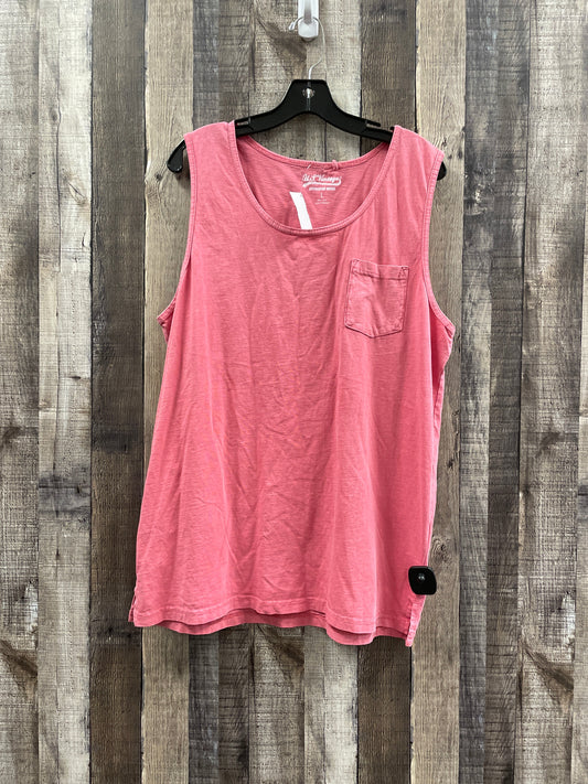 Tank Top By Clothes Mentor In Pink, Size: L