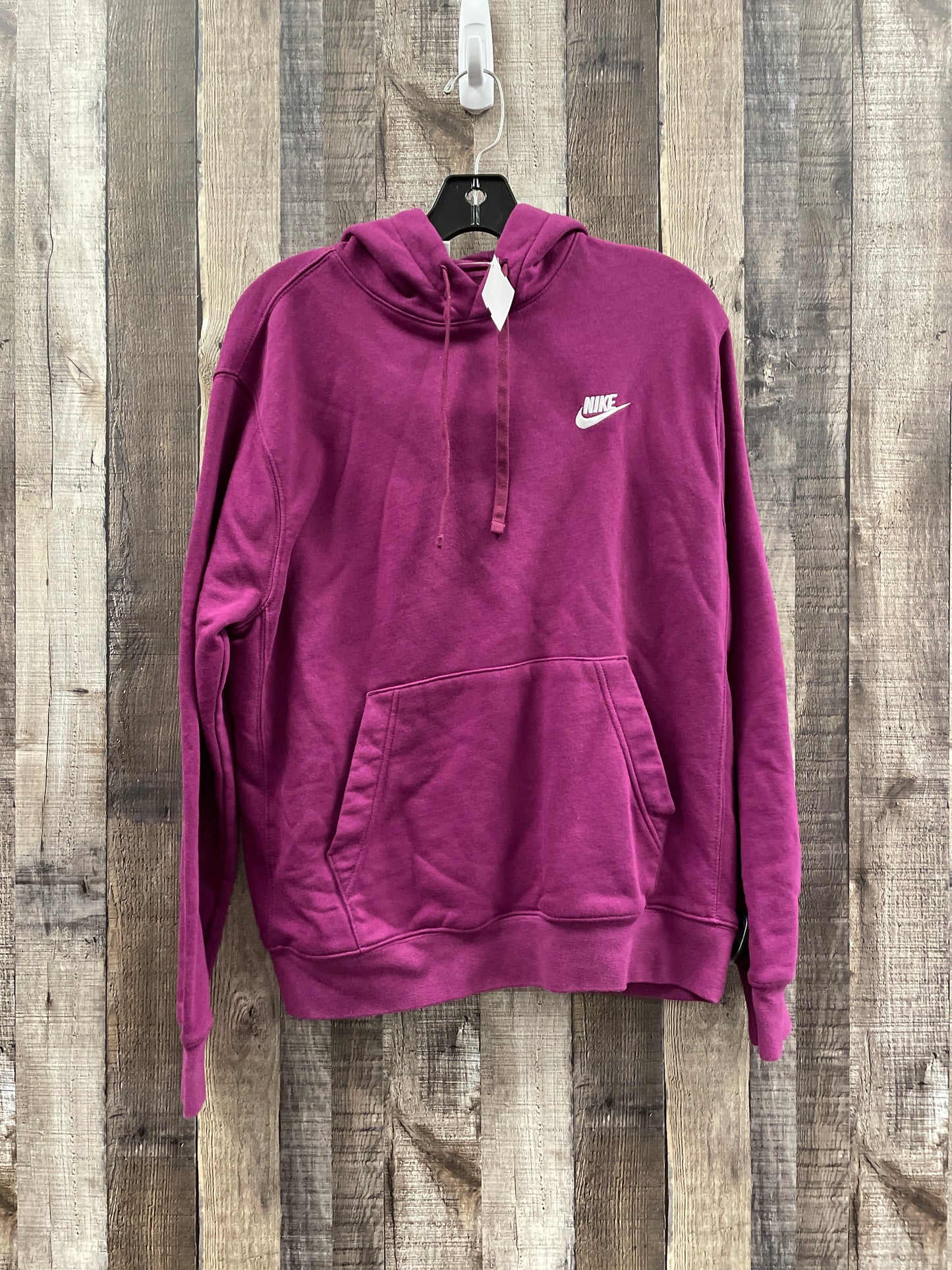 Athletic Sweatshirt Hoodie By Nike In Purple, Size: M