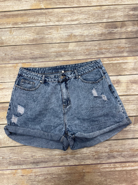 Shorts By Shein In Blue Denim, Size: 2x