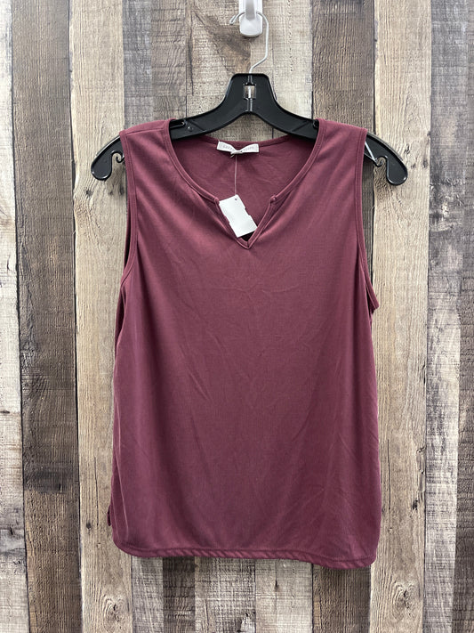 Top Sleeveless By Green Envelope In Purple, Size: S