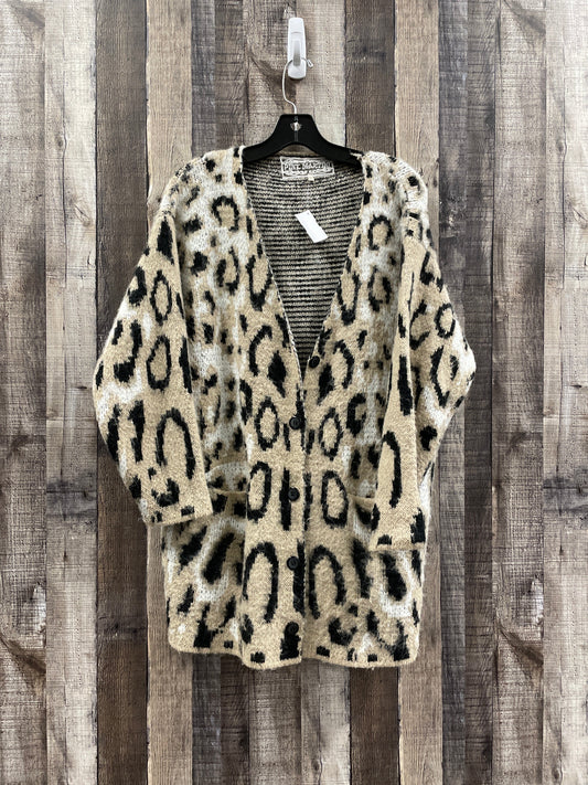 Sweater Cardigan By Cme In Animal Print, Size: Xs