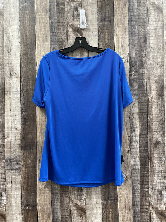 Top Short Sleeve By Cmf In Blue, Size: 3x