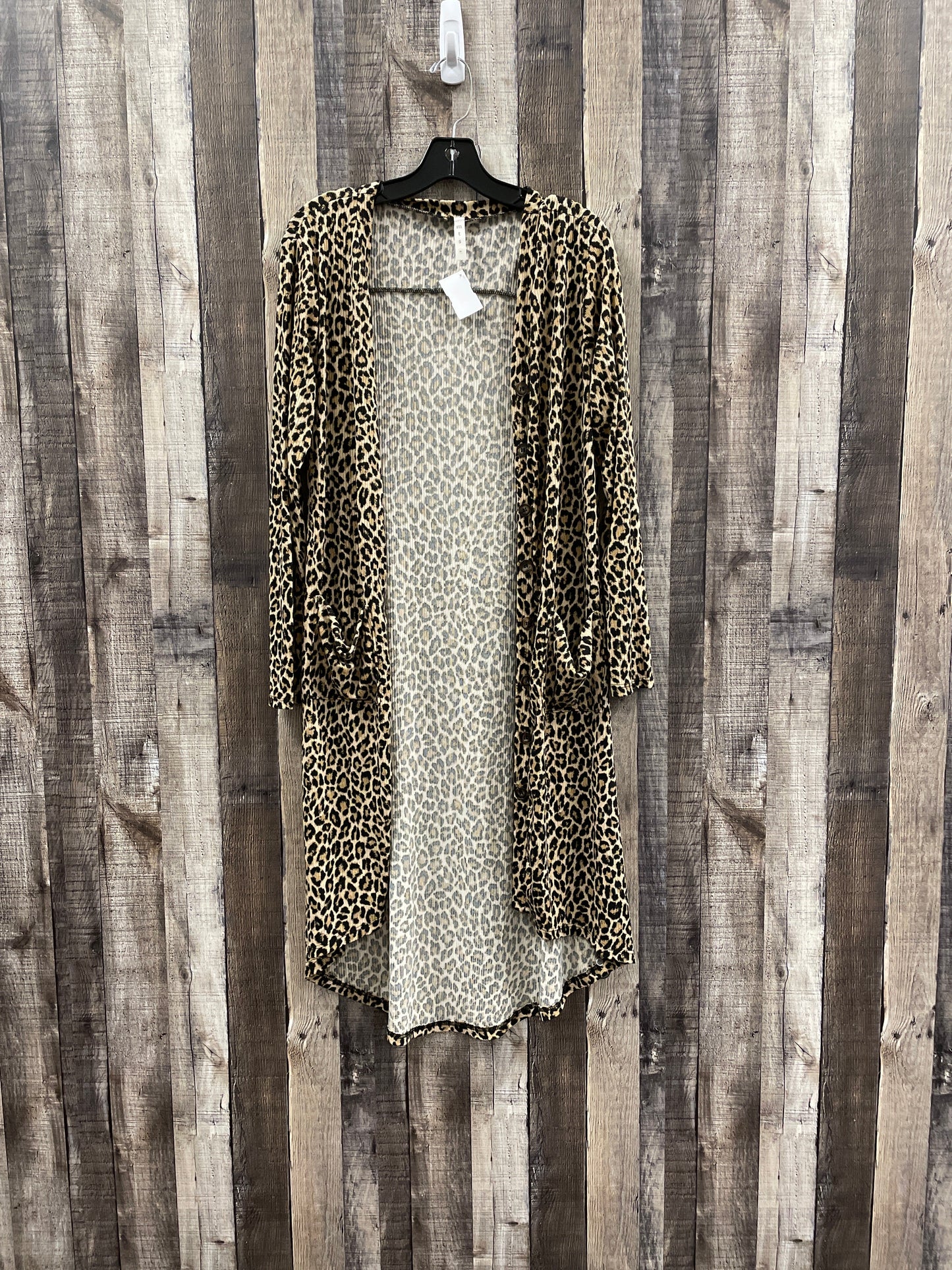 Cardigan By Mts In Animal Print, Size: M