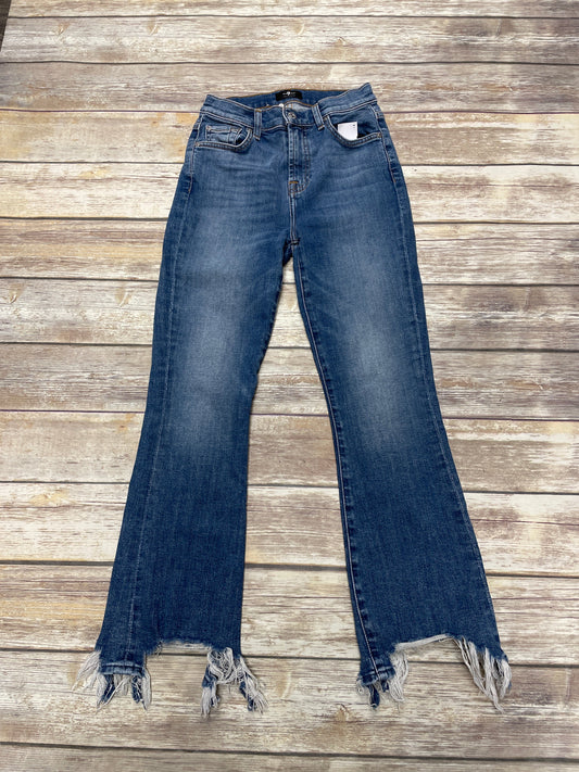 Jeans Skinny By 7 For All Mankind In Blue Denim, Size: 0