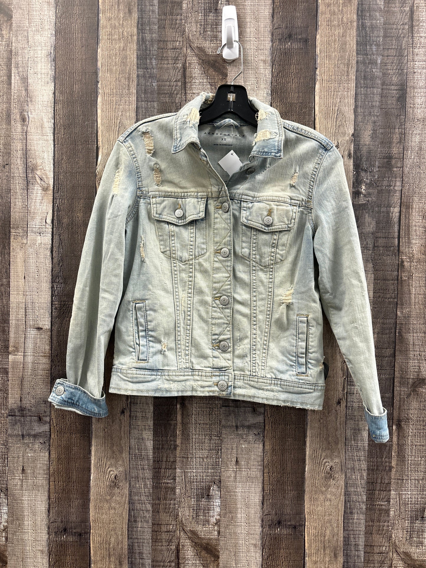 Jacket Denim By Aeropostale In Blue, Size: Xs