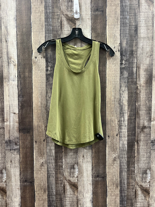 Athletic Tank Top By Lululemon In Green, Size: Xs