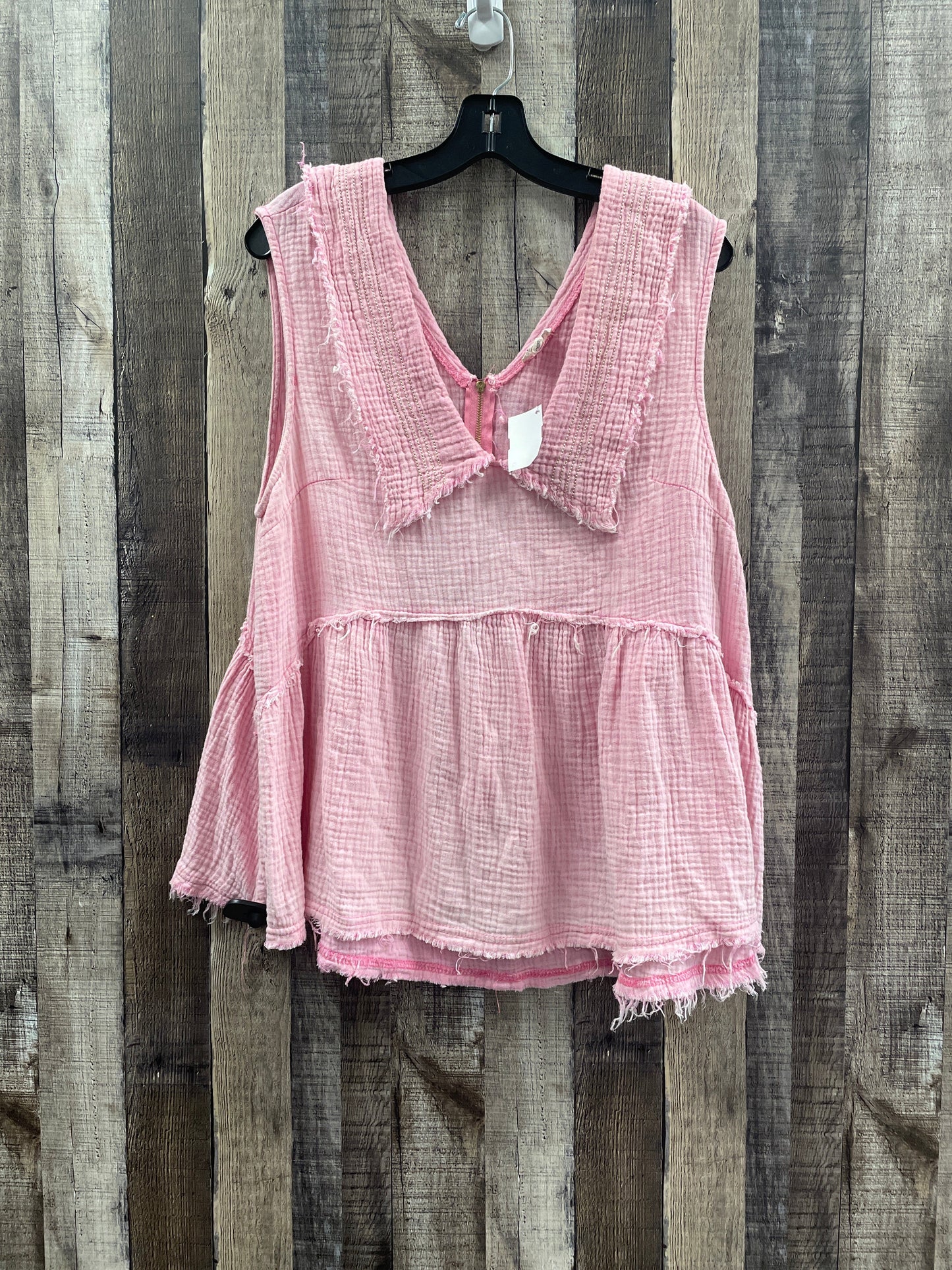 Top Sleeveless By Pol In Pink, Size: M