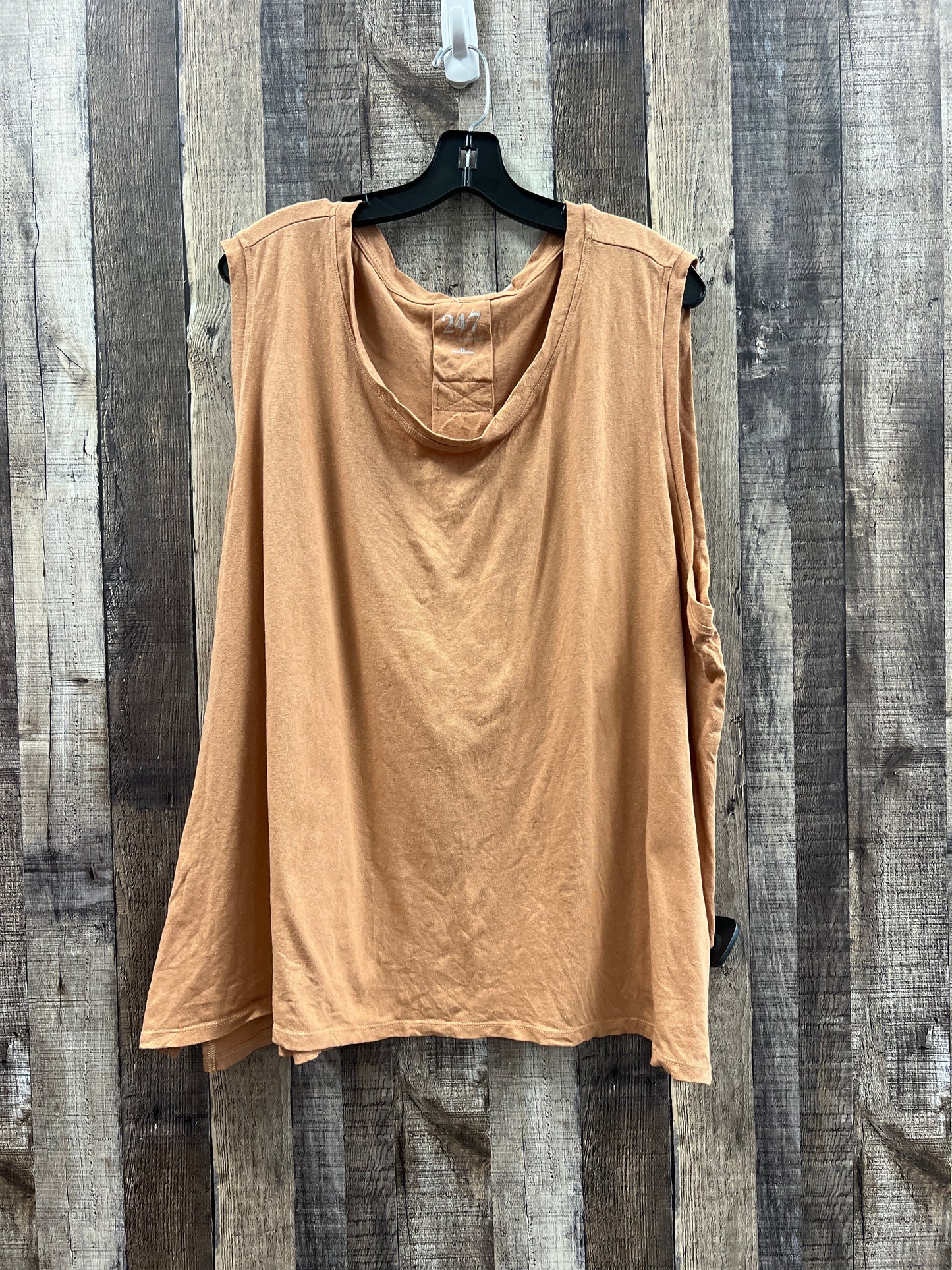 Top Sleeveless Basic By Maurices In Peach, Size: 4x