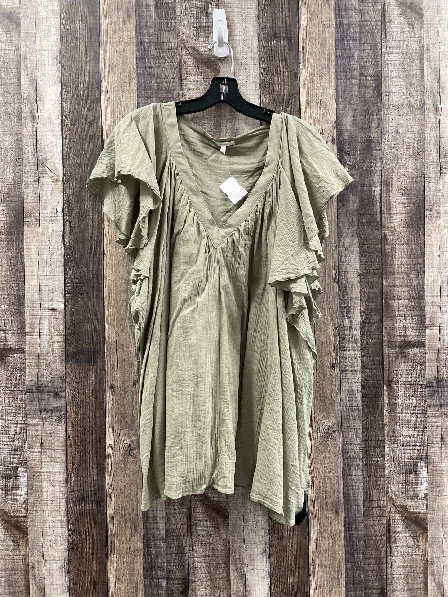 Tunic Short Sleeve By Maurices In Green, Size: 4x